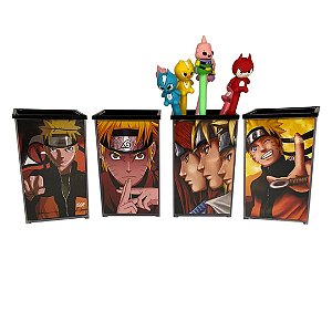 Porta Objetos Lápis Canetas Naruto Personagens Organizador Porta Treco