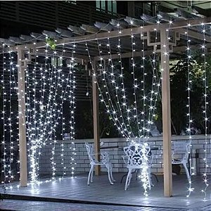 Cortina Led Digital 320 Leds Branco Frio 3m X 2,5m