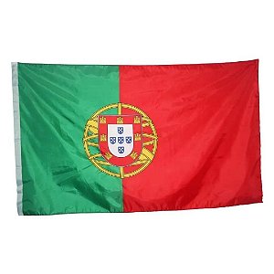 Bandeira De Portugal Cores Nas 2 Faces Para Mastro E Parede