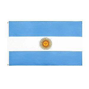 Bandeira Da Argentina Cores Nas 2 Faces Para Mastro E Parede