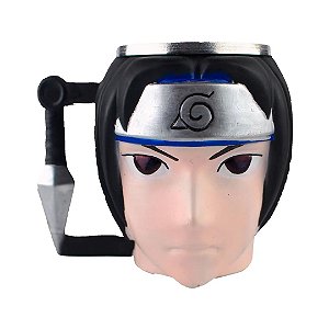 Caneca 3d Sasuke Uchiha Naruto Copo Personalizado Decoração