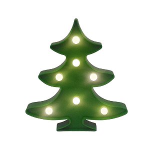 Luminária De Led Árvore De Natal Verde Decoração Natalina