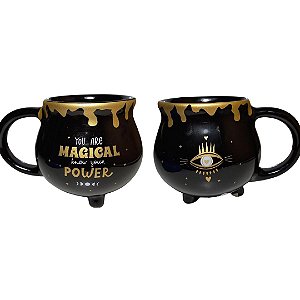 Caneca Decorativa Caldeirão Magical Power Poder Mágico 480ml