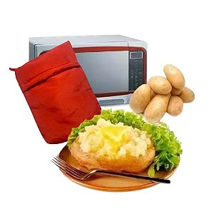 Saco Bolsa P/ Cozinhar Assar Batatas Legumes No Micro-ondas
