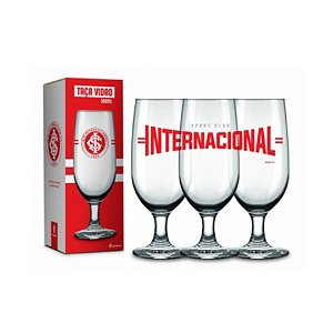 Taca De Cerveja Chopp Vidro Internacional Time Futebol 300ml