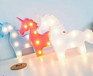 Luminaria Led Decorativa Unicornio Inteiro