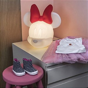 Luminária Abajur De Mesa Minnie Usare Disney