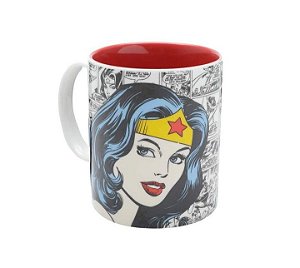 Caneca Porcelana Mulher Maravilha Colorido