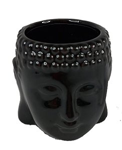 Vaso / Cachepot |De Buda Em Cerâmica Preto Decorativo - Vasinho Zen