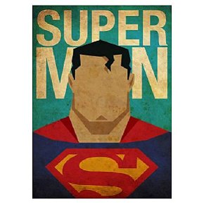 Placas Decorativa 28x20cm Mdf Superman Super Homem