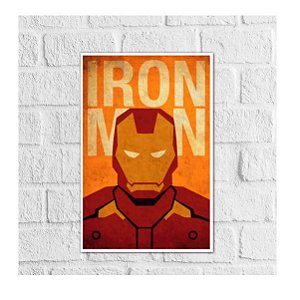 Placas Decorativa 28x20cm Mdf Iron Man Homem De Ferro