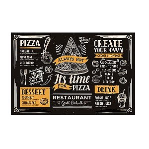 Tábua Para Pizza Em Vidro Retangular Dynasty 30x20 Cm