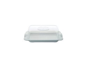 Porta Frios Com Tampa Em Acrílico 21,5x19cm Branco
