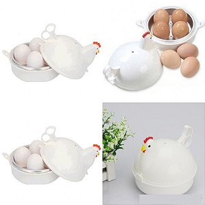 Recipiente Para Ovos Cozidos Microondas Egg Cooker Galinha