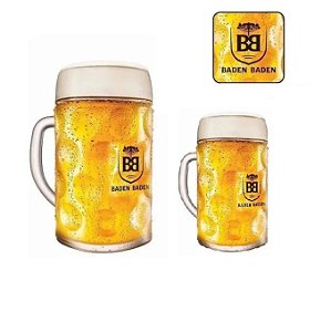 Kit 2 Canecas Baden Baden Mass 1 Litro E 500ml Cerveja Chopp