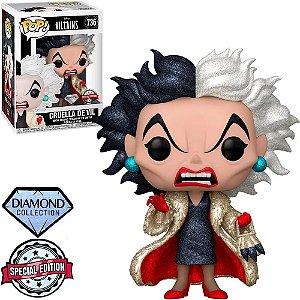 Boneco Funko Pop Disney Vilões Villains Cruella De Vil 736