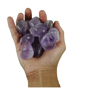 250g De Pedra Rolada De Ametista Natural 2-5cm