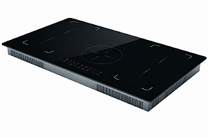 Cooktop De Indução Embutir 5 Bocas Painel Touch Free Zone TWOINGAMES 9000W Preto 220V