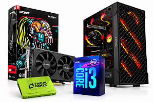 PC Gamer Intel i3 9100 RX 550 4GB 8GB DDR4 SSD 240GB 500W