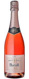 VINHO ESPUMANTE ESPANHOL CAVA PORTELL BRUT ROSÉ 750ML