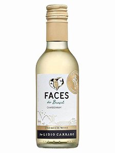 VINHO BRANCO BRASILEIRO LIDIO CARRARO FACES CHARDONNAY 2020 187ML