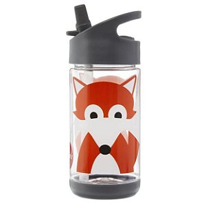 Garrafinha Infantil Tritan Com Canudo Retrátil Raposa 3 Sprouts