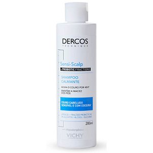 Vichy Dercos Shampoo Calmante Sensi- Scalp Probiotic Alivia Coceira Couro Cabeludo Sensível