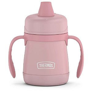 Copo Caneca Térmico Infantil Baby Collection Thermos BS500 Rosa Inox 210ml