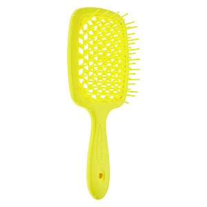 Escova de Cabelo Profissional Italiana Janeke Superbrush Amarelo Fluor