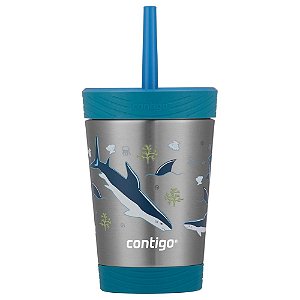 Copo Térmico Infantil Thermalock Kids Tubarão Contigo 354ml