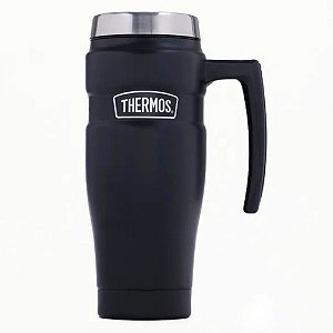Caneca Térmico Alpes Com Alça (9h Frio E 5h Quente) Preta Preto
