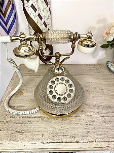 Telefone Vintage Transparente (funcionando)