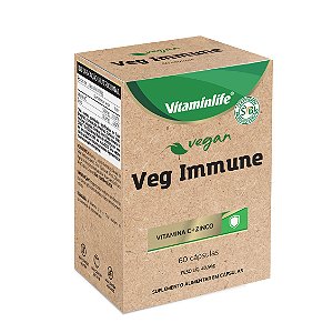 Vegan - Veg Immune (Vit C + Zinco) - 60 cápsulas