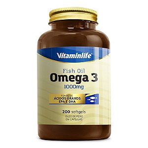 Óleo de Peixe - Omega 3 1000mg - 200 cápsulas (MEG-3)