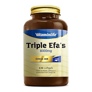 Triple Efa's - Omega 369 1000mg - 120 cápsulas