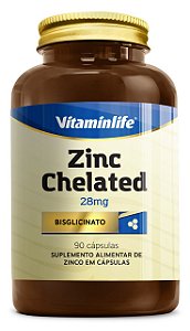 Zinc Chelated 28mg - 90 cápsulas