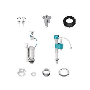 Reparo Caixa Acoplada Universal 3 e 6 Lts Kit Completo Cód. 1100SI6001 Deca