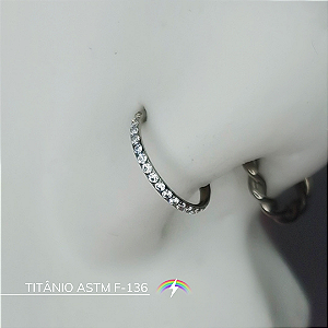 Segmento cravejado 1 mm (aba nasal) - Titânio ASTM F-136