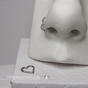 Segmento coração 1 mm (aba nasal) - Titânio ASTM F-136