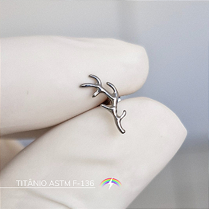 Labret galho - Titânio ASTM F-136