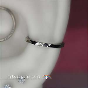 Segmento facetado - Titânio ASTM F-136