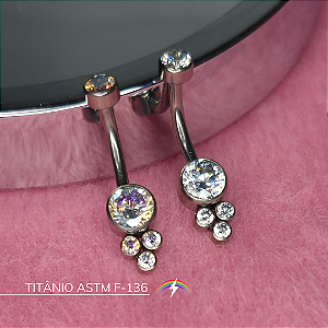 Bananabell flat indiano - Titânio ASTM F-136