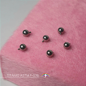 Bolinha avulsa 3 mm - Titânio ASTM F-136