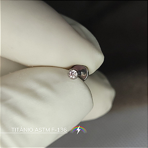 Micro ponto de luz 2 mm - Titânio ASTM F-136