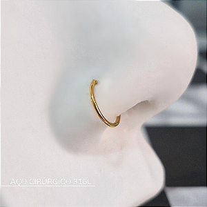 Segmento (aba nasal) PVD Gold - Aço Cirúrgico 316L