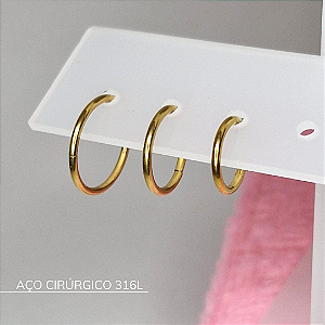 Segmento PVD Gold - Aço Cirúrgico 316L