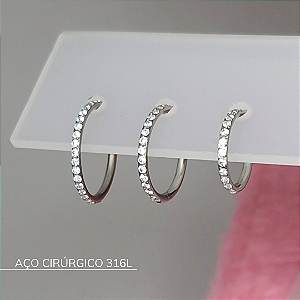 Segmento cravejado lateral - Aço Cirúrgico 316L