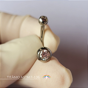 Bananabell float navel (modelo 2) - Titânio ASTM F-136