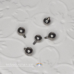 Bolinha avulsa 5 mm x 1.6 mm - Titânio ASTM F-136