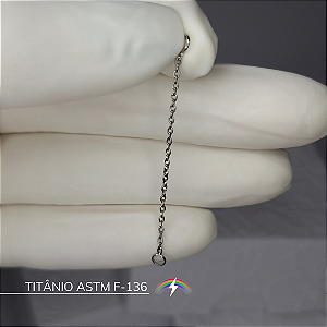 Corrente 4 cm - Titânio ASTM F-136